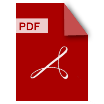 A graphic shows the icon for PDF on a red background