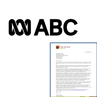 A letter to the ABC and ABC logo