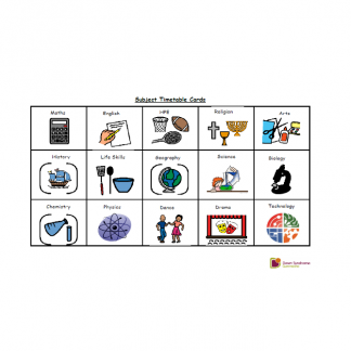 Subject Timetable Cards