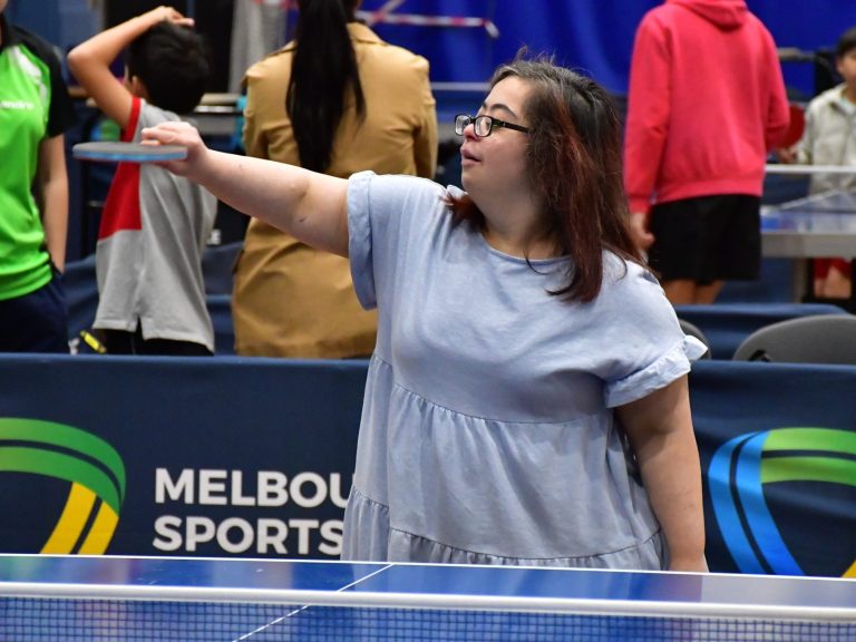 Get Active, More Often Table Tennis Down Syndrome VIC